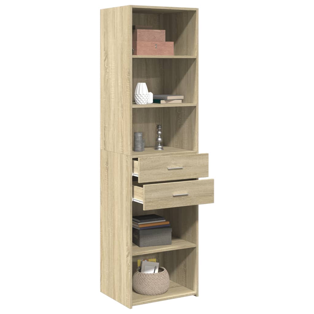 Highboard Sonoma Oak 50x42.5x185 cm Engineered Wood