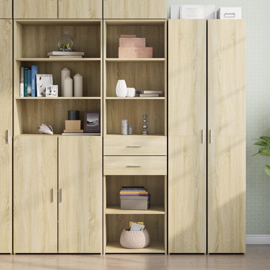 Highboard Sonoma Oak 50x42.5x185 cm Engineered Wood