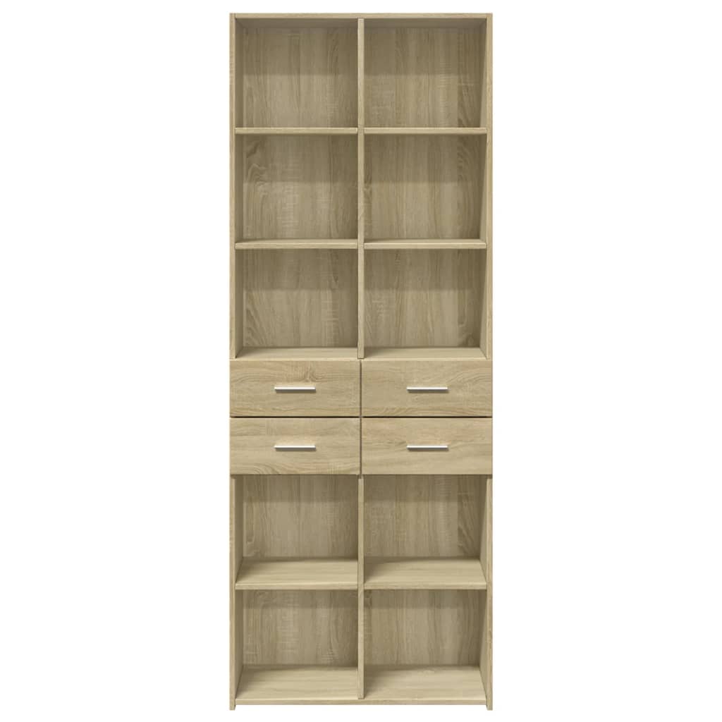 Highboard Sonoma Oak 70x42.5x185 cm Engineered Wood