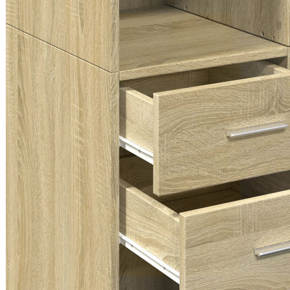 Highboard Sonoma Oak 70x42.5x185 cm Engineered Wood