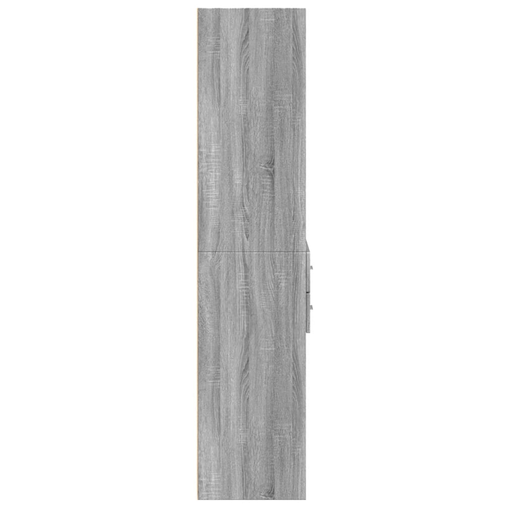 Highboard Grey Sonoma 70x42.5x185 cm Engineered Wood