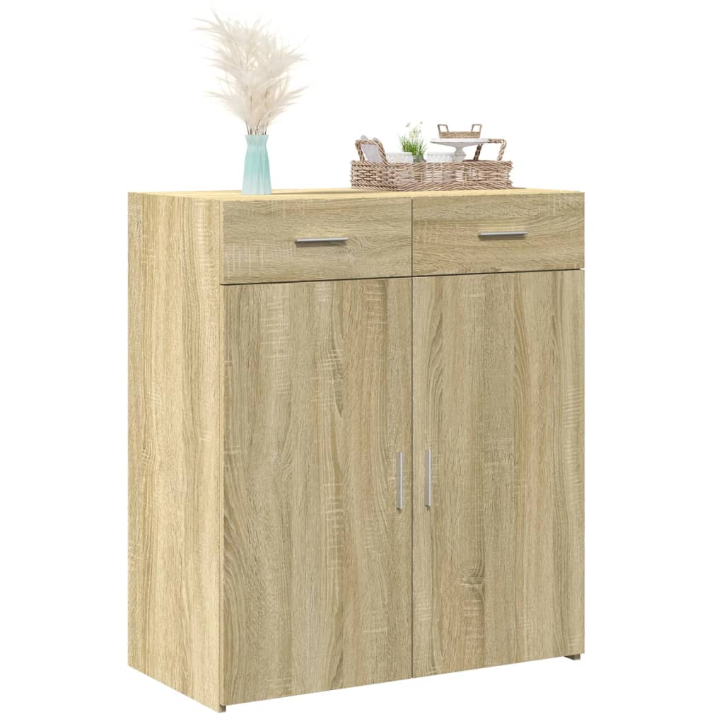 Sideboard Sonoma Oak 80x42.5x93 cm Engineered Wood