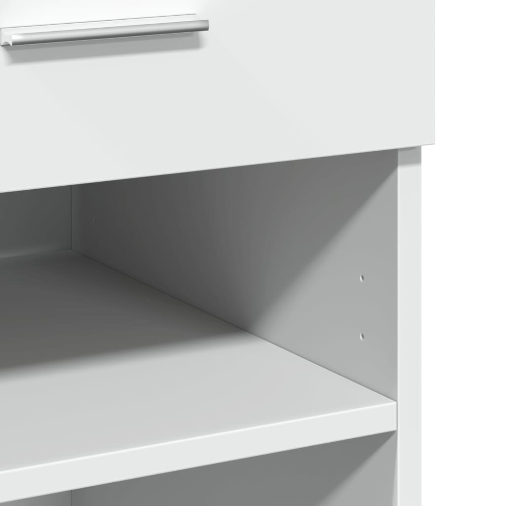 Sideboard White 80x42.5x93 cm Engineered Wood