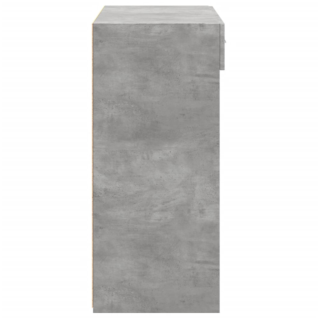 Sideboard Concrete Grey 80x42.5x93 cm Engineered Wood