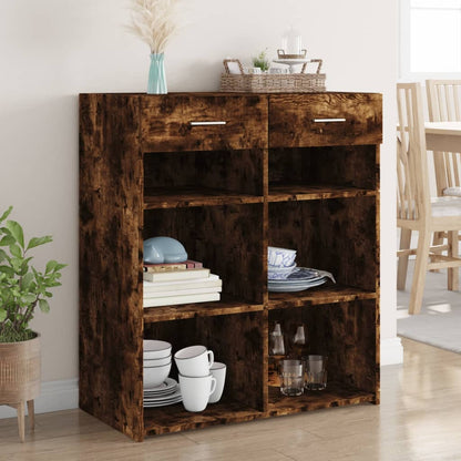 Sideboard Smoked Oak 80x42.5x93 cm Engineered Wood