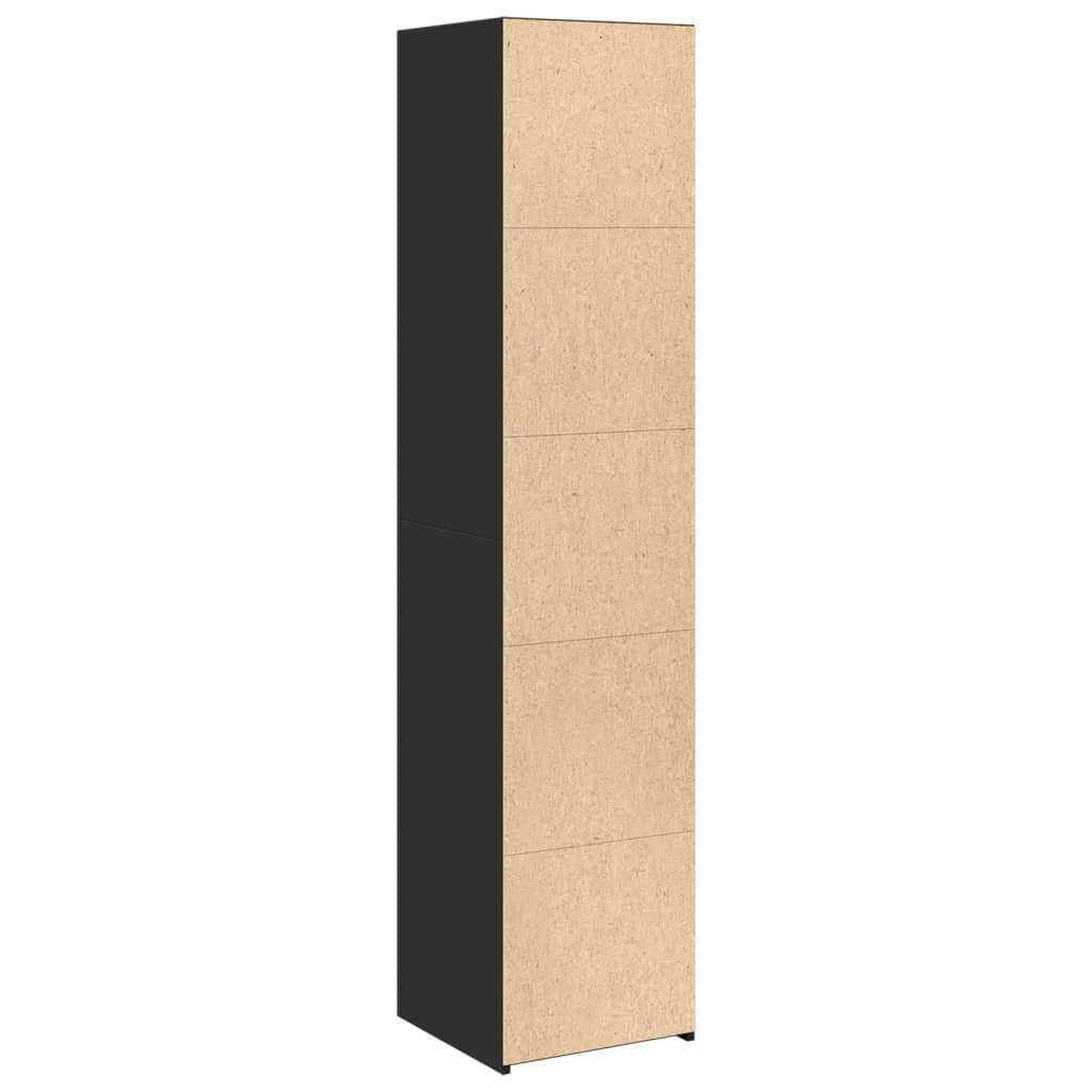 Highboard Black 40x41x185 cm Engineered Wood