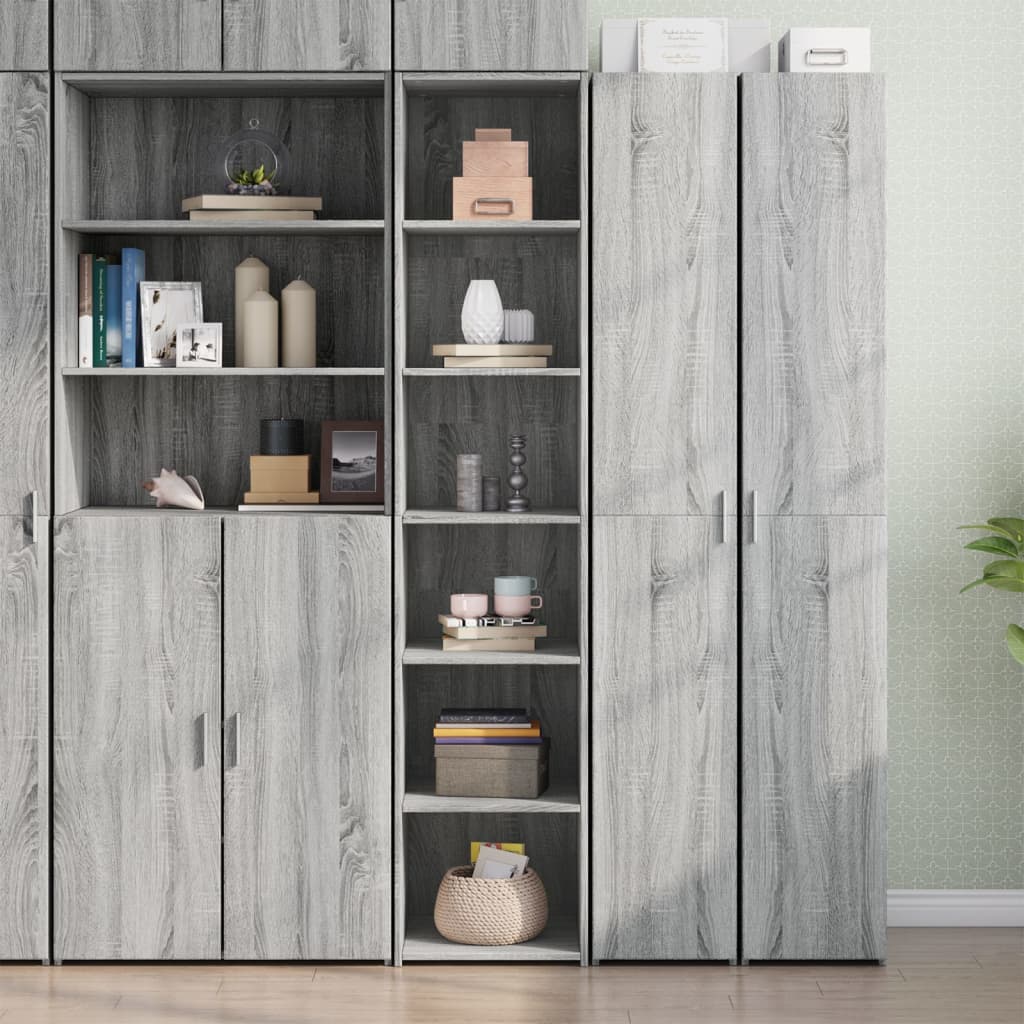 Highboard Grey Sonoma 40x41x185 cm Engineered Wood