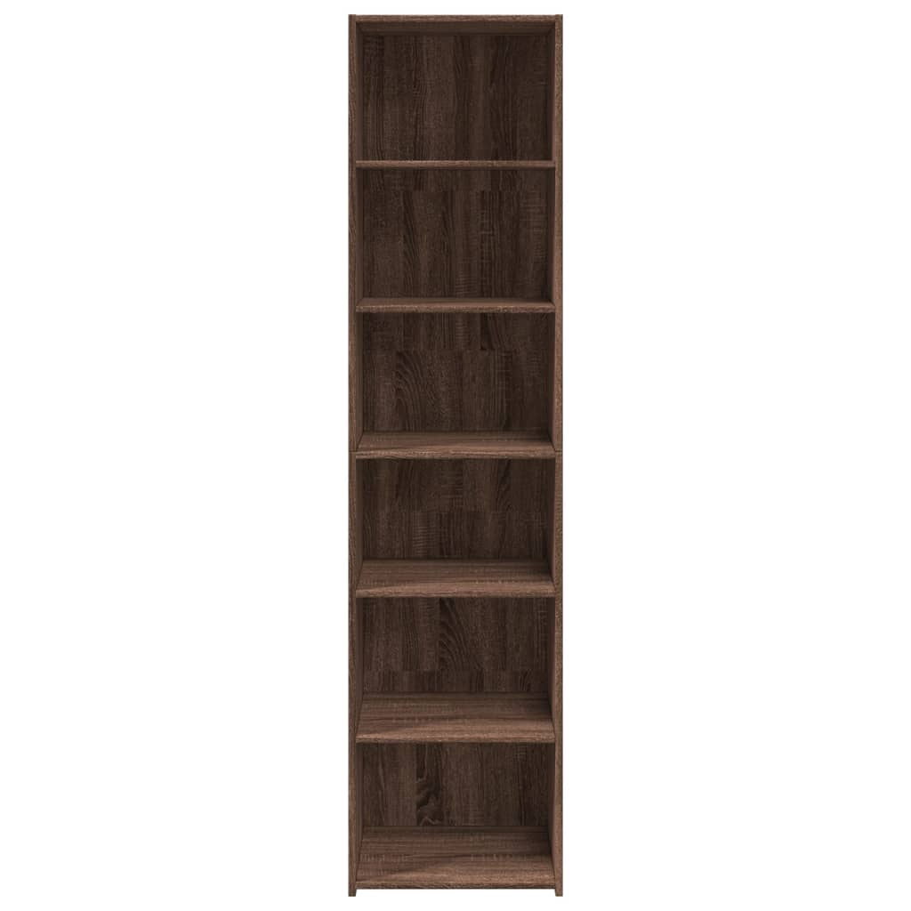 Highboard Brown Oak 45x41x185 cm Engineered Wood