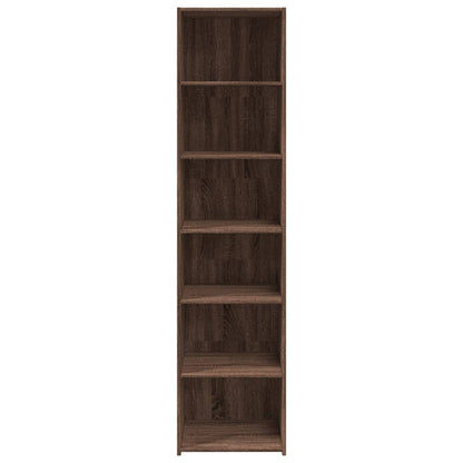 Highboard Brown Oak 45x41x185 cm Engineered Wood