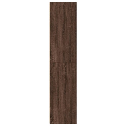 Highboard Brown Oak 45x41x185 cm Engineered Wood