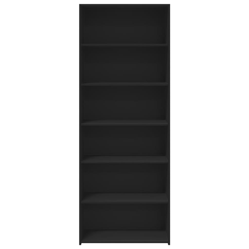 Highboard Black 70x41x185 cm Engineered Wood