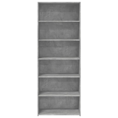 Highboard Concrete Grey 70x41x185 cm Engineered Wood