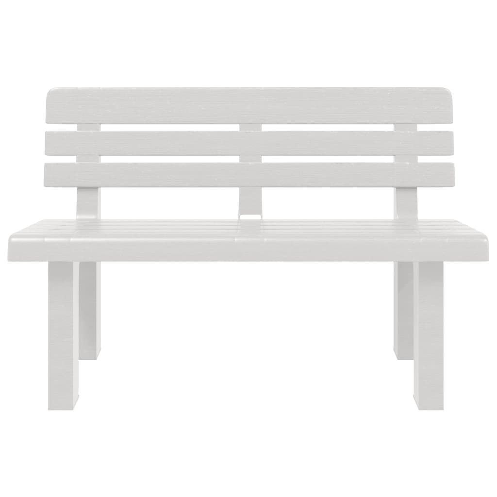 Garden Bench White 110x52x71 cm Polypropylene