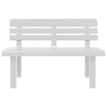 Garden Bench White 110x52x71 cm Polypropylene