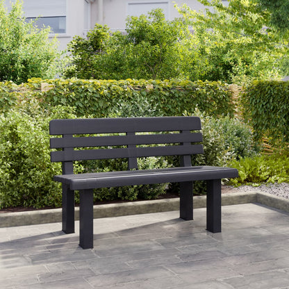 Garden Bench Anthracite 110x52x71 cm Polypropylene