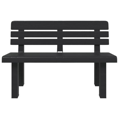 Garden Bench Anthracite 110x52x71 cm Polypropylene