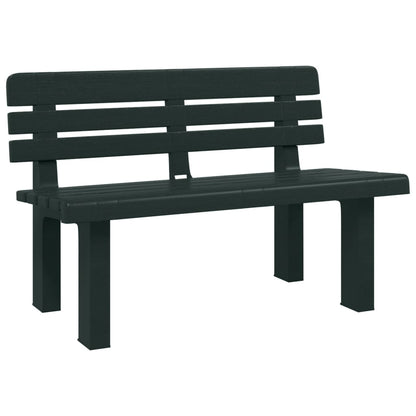 Garden Bench Green 110x52x71 cm Polypropylene