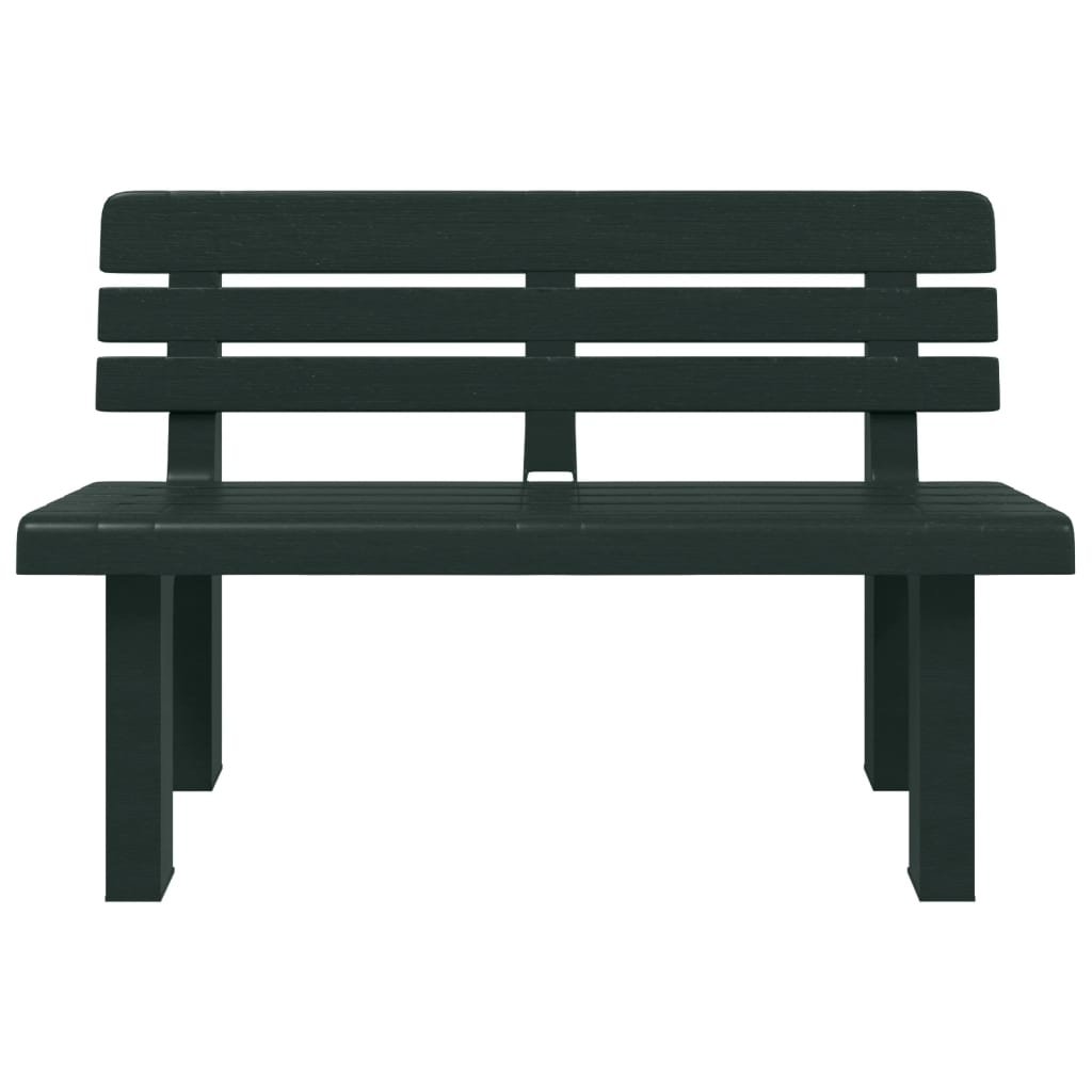 Garden Bench Green 110x52x71 cm Polypropylene