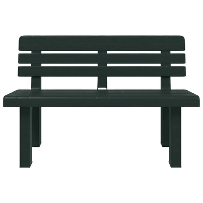 Garden Bench Green 110x52x71 cm Polypropylene