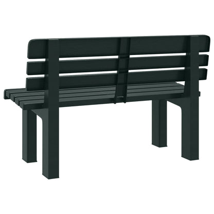 Garden Bench Green 110x52x71 cm Polypropylene