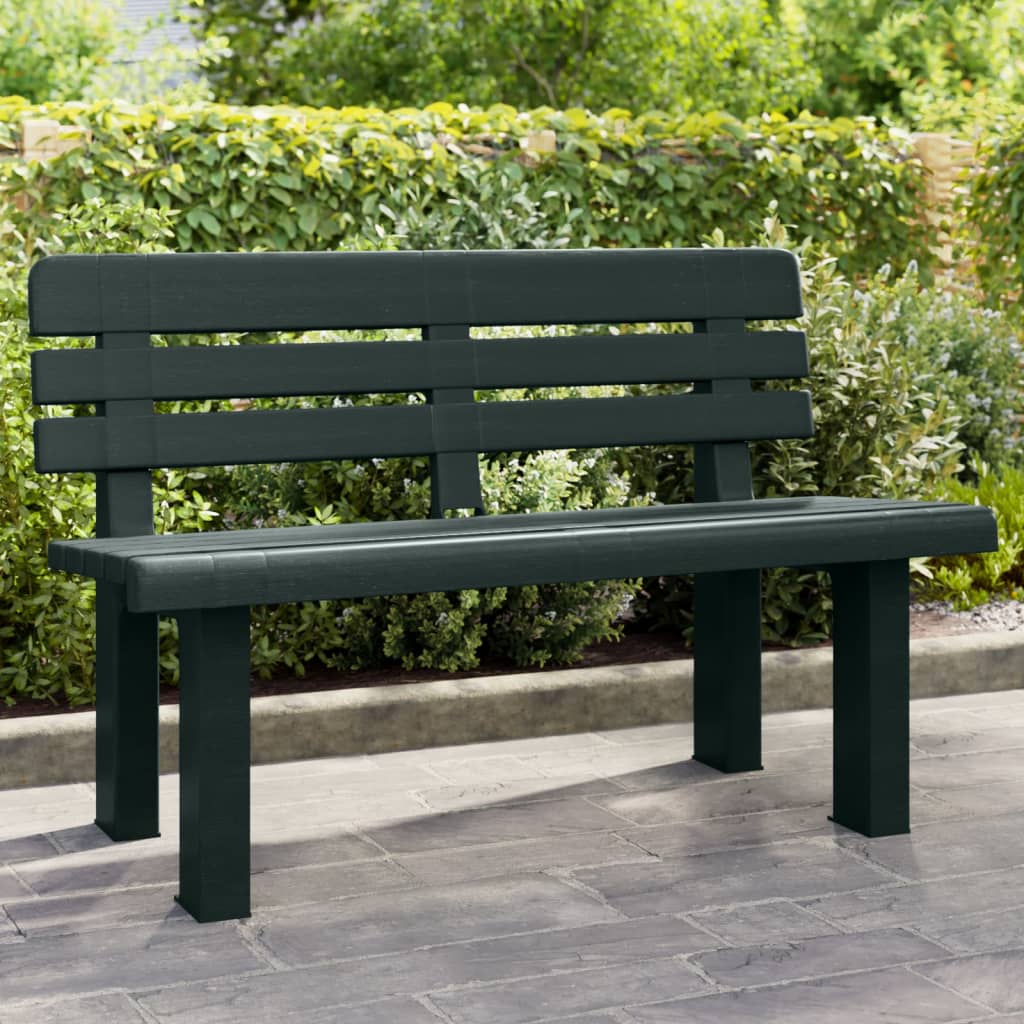 Garden Bench Green 110x52x71 cm Polypropylene