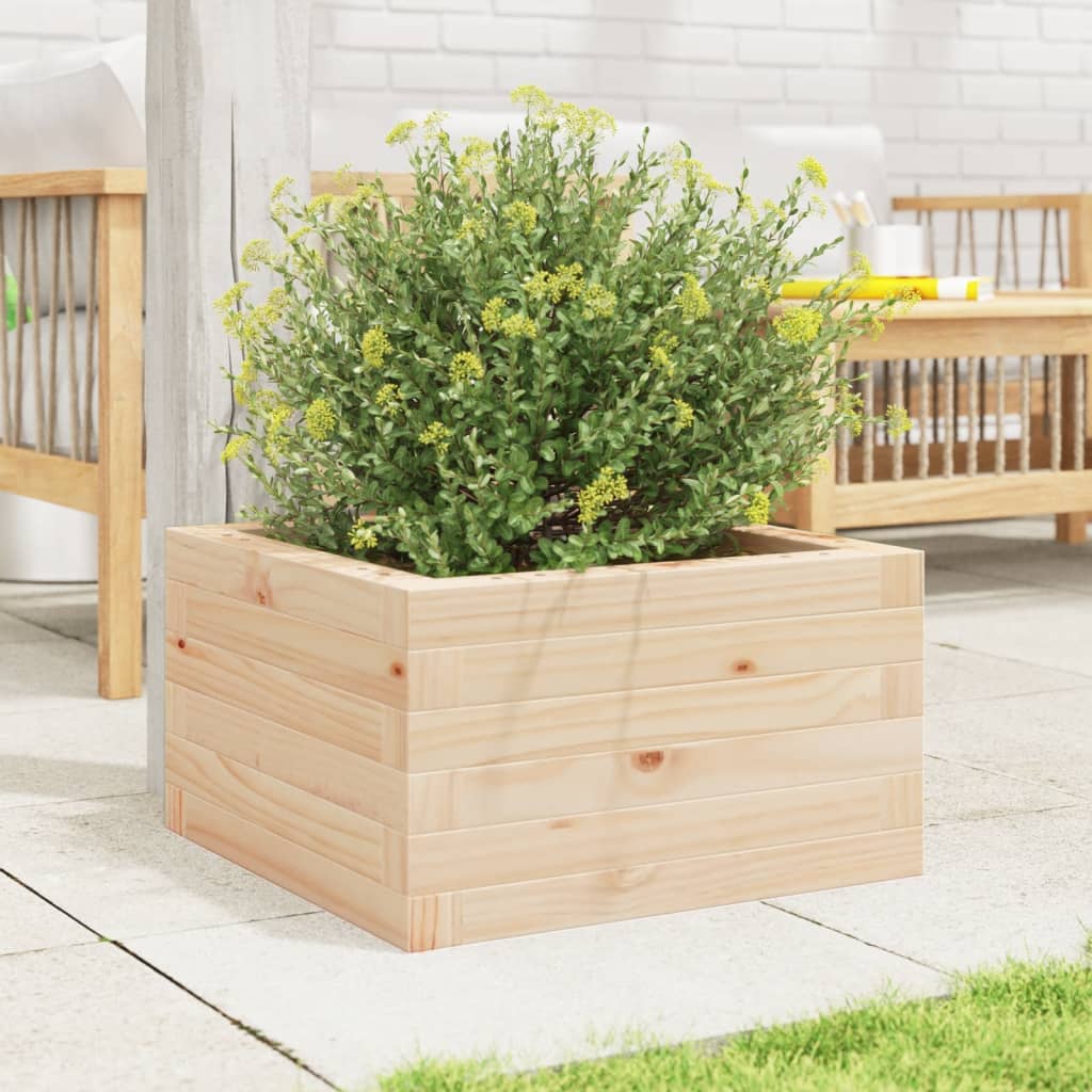 Garden Planter 40x40x23 cm Solid Wood Pine