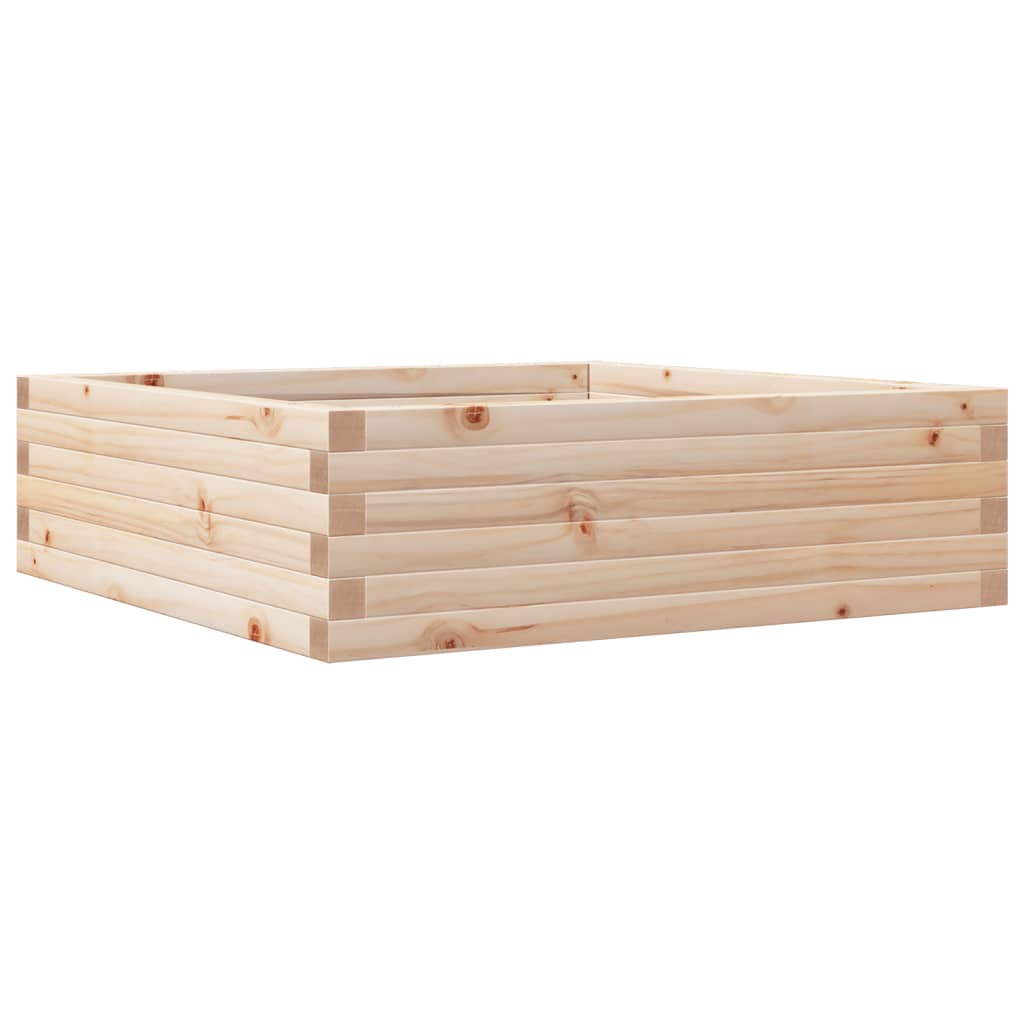 Garden Planter 80x80x23 cm Solid Wood Pine