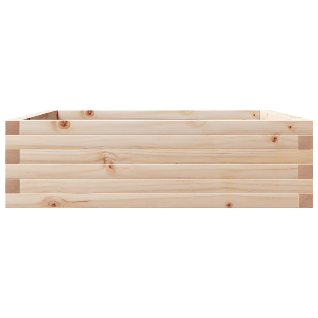 Garden Planter 80x80x23 cm Solid Wood Pine