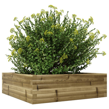 Garden Planter 80x80x23 cm Impregnated Wood Pine