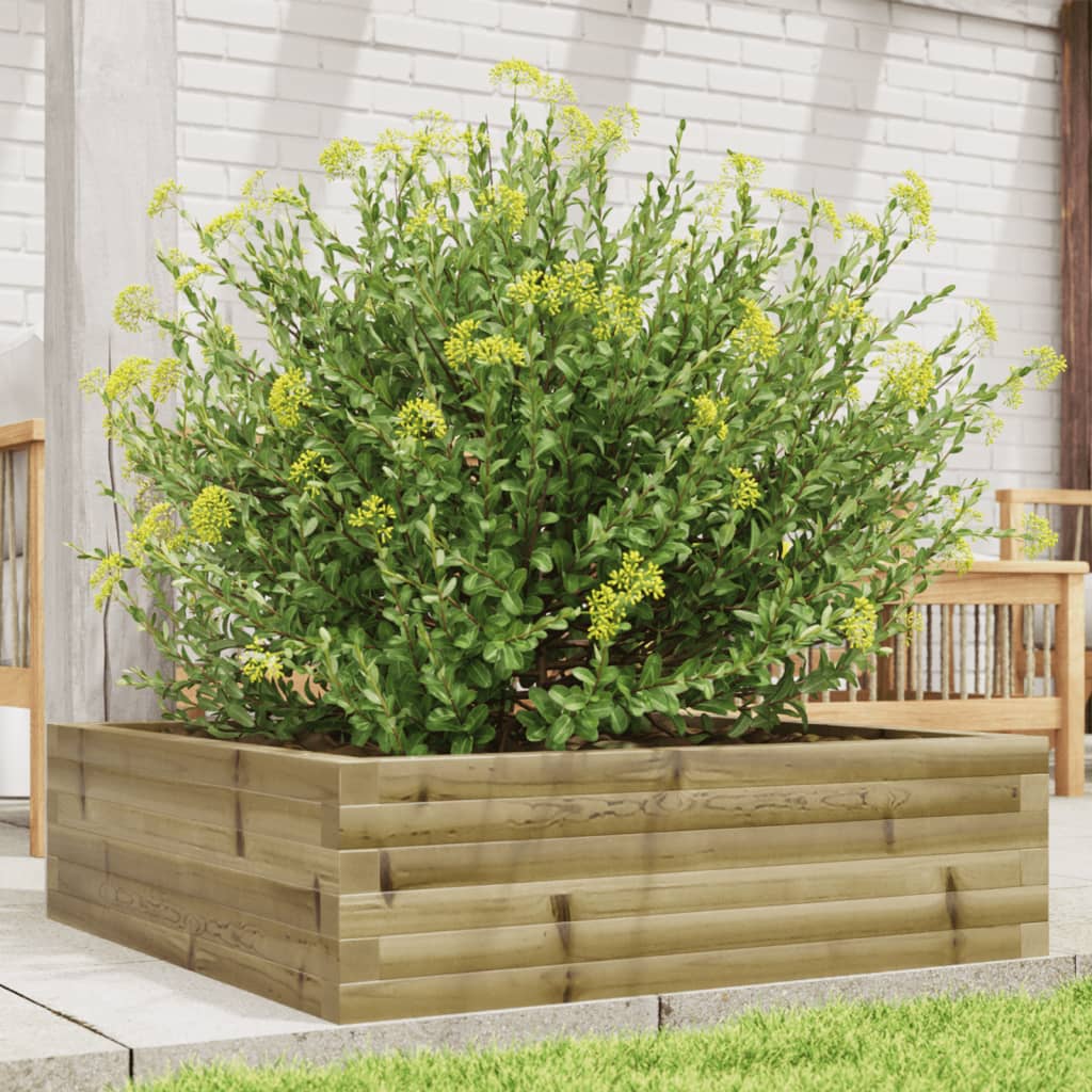 Garden Planter 80x80x23 cm Impregnated Wood Pine