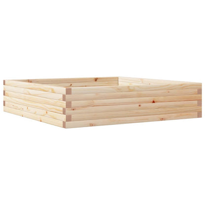 Garden Planter 100x100x23 cm Solid Wood Pine