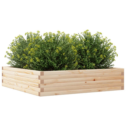 Garden Planter 100x100x23 cm Solid Wood Pine