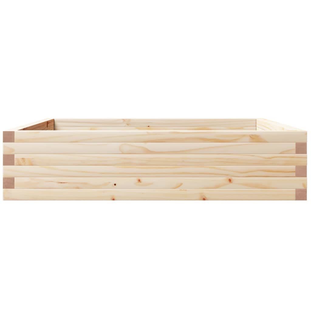 Garden Planter 100x100x23 cm Solid Wood Pine