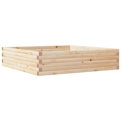 Garden Planter 100x100x23 cm Solid Wood Pine