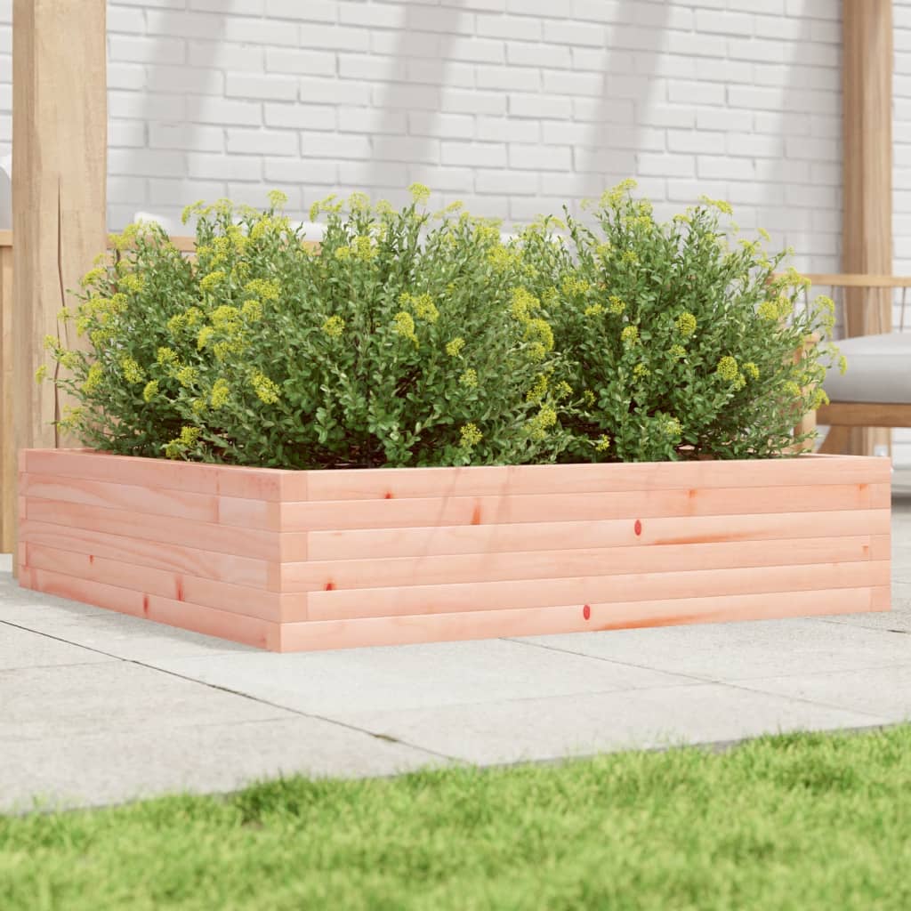 Garden Planter 100x100x23 cm Solid Wood Douglas