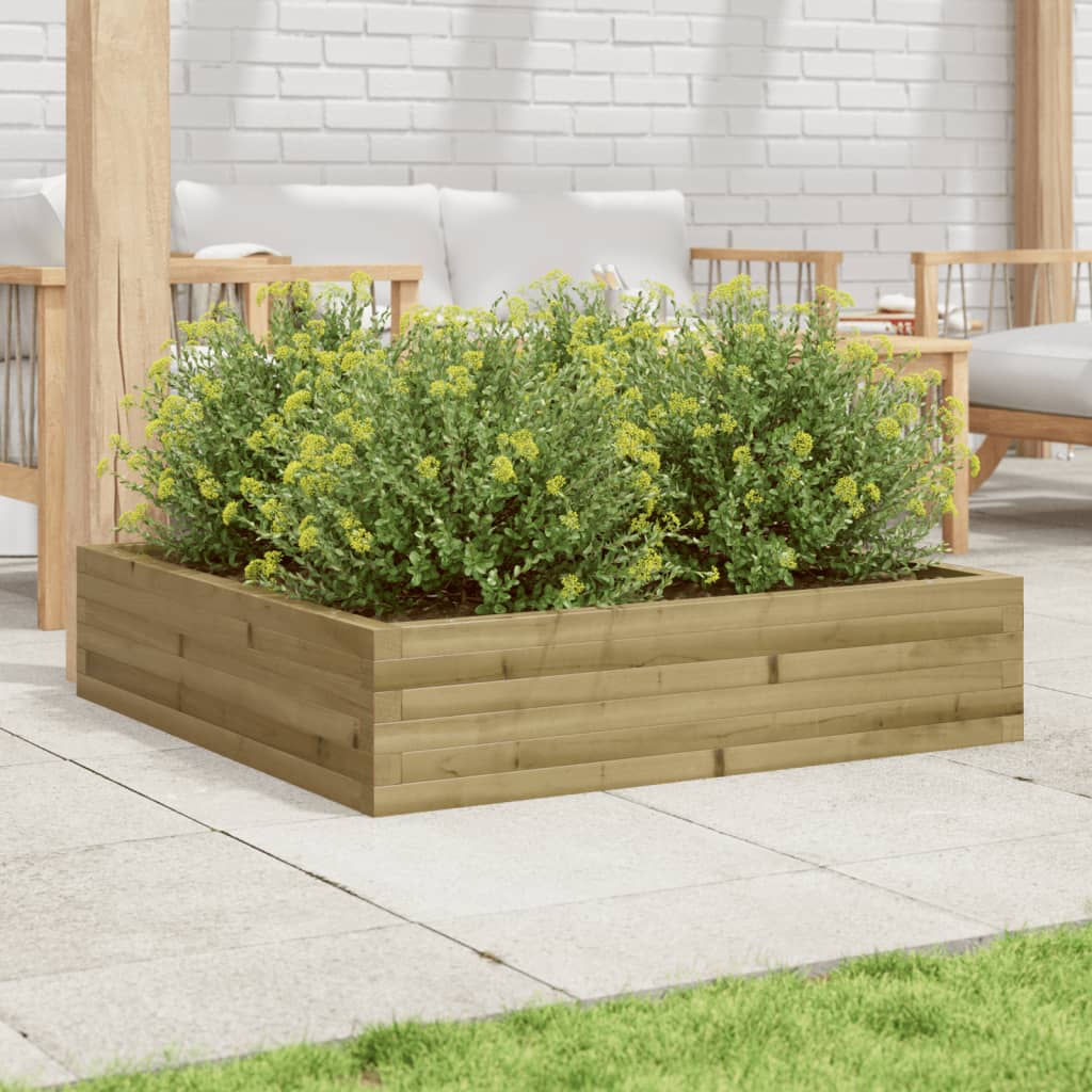 Garden Planter 100x100x23 cm Impregnated Wood Pine