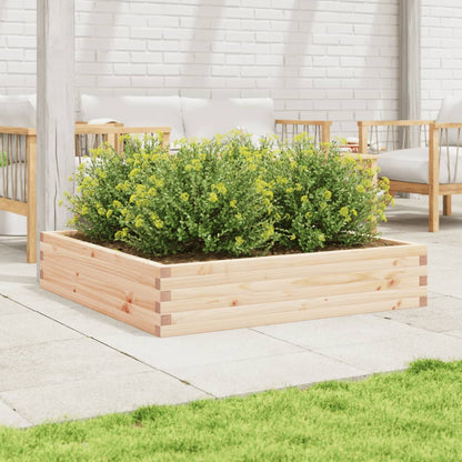 Garden Planter 110x110x23 cm Solid Wood Pine