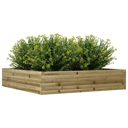 Garden Planter 110x110x23 cm Impregnated Wood Pine