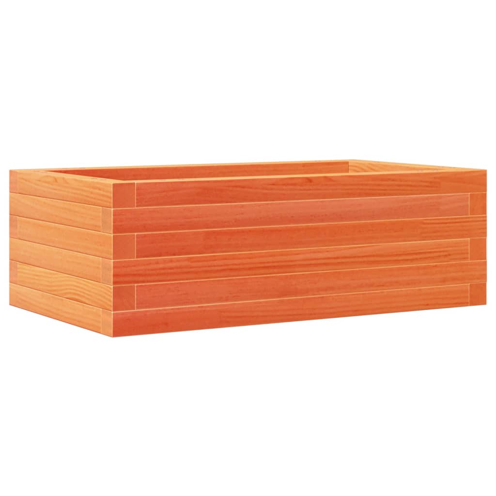 Garden Planter Wax Brown 70x40x23 cm Solid Wood Pine