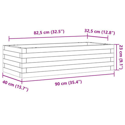 Garden Planter 90x40x23 cm Solid Wood Pine