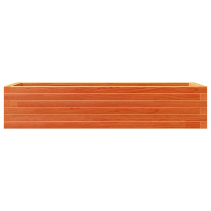 Garden Planter Wax Brown 110x40x23 cm Solid Wood Pine