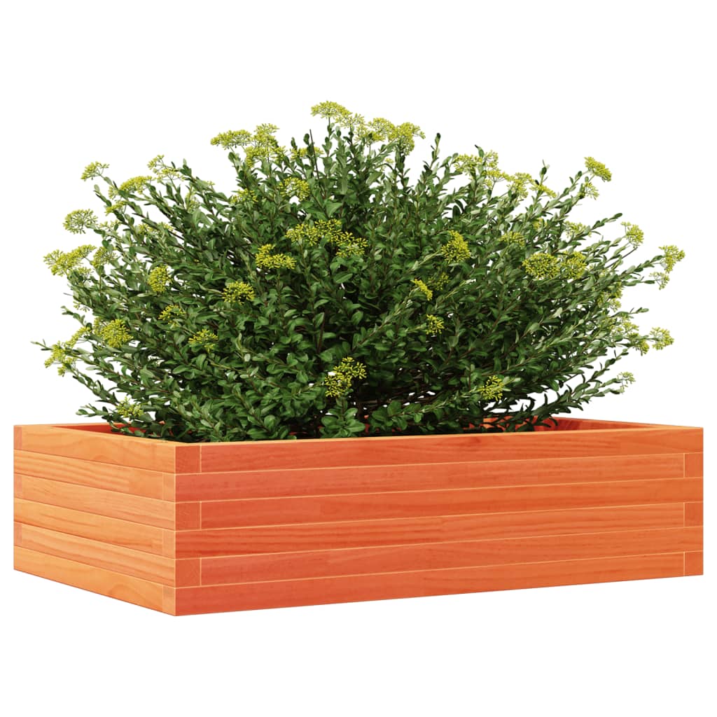 Garden Planter Wax Brown 90x60x23 cm Solid Wood Pine