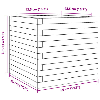 Garden Planter 50x50x45.5 cm Solid Wood Pine