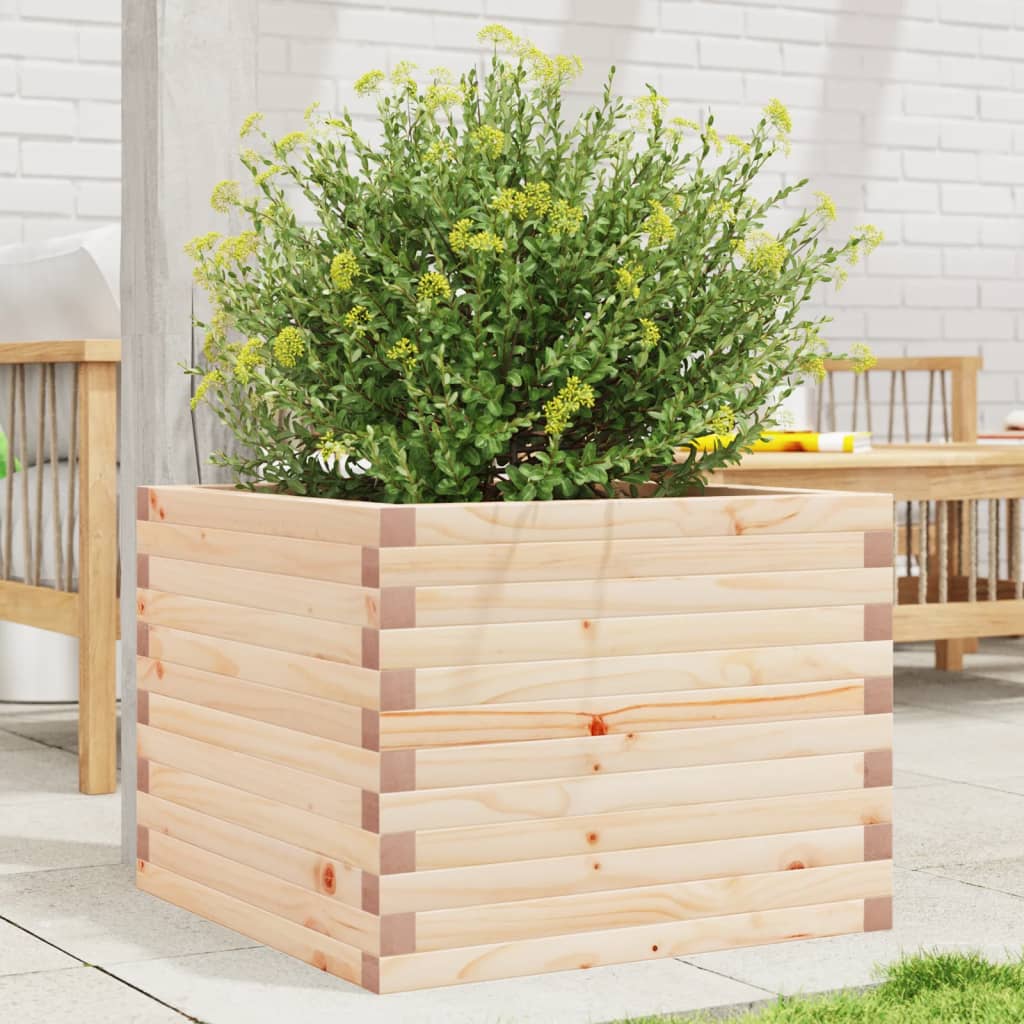 Garden Planter 60x60x45.5 cm Solid Wood Pine