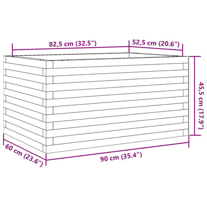 Garden Planter 90x60x45.5 cm Solid Wood Pine