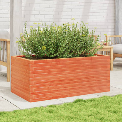 Garden Planter Wax Brown 110x60x45.5 cm Solid Wood Pine