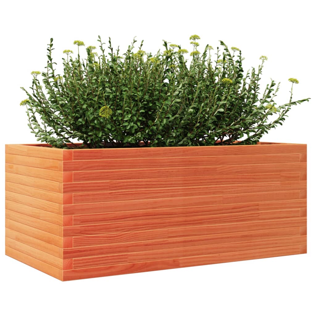 Garden Planter Wax Brown 110x60x45.5 cm Solid Wood Pine