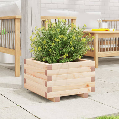 Garden Planter 40x40x26.5 cm Solid Wood Pine