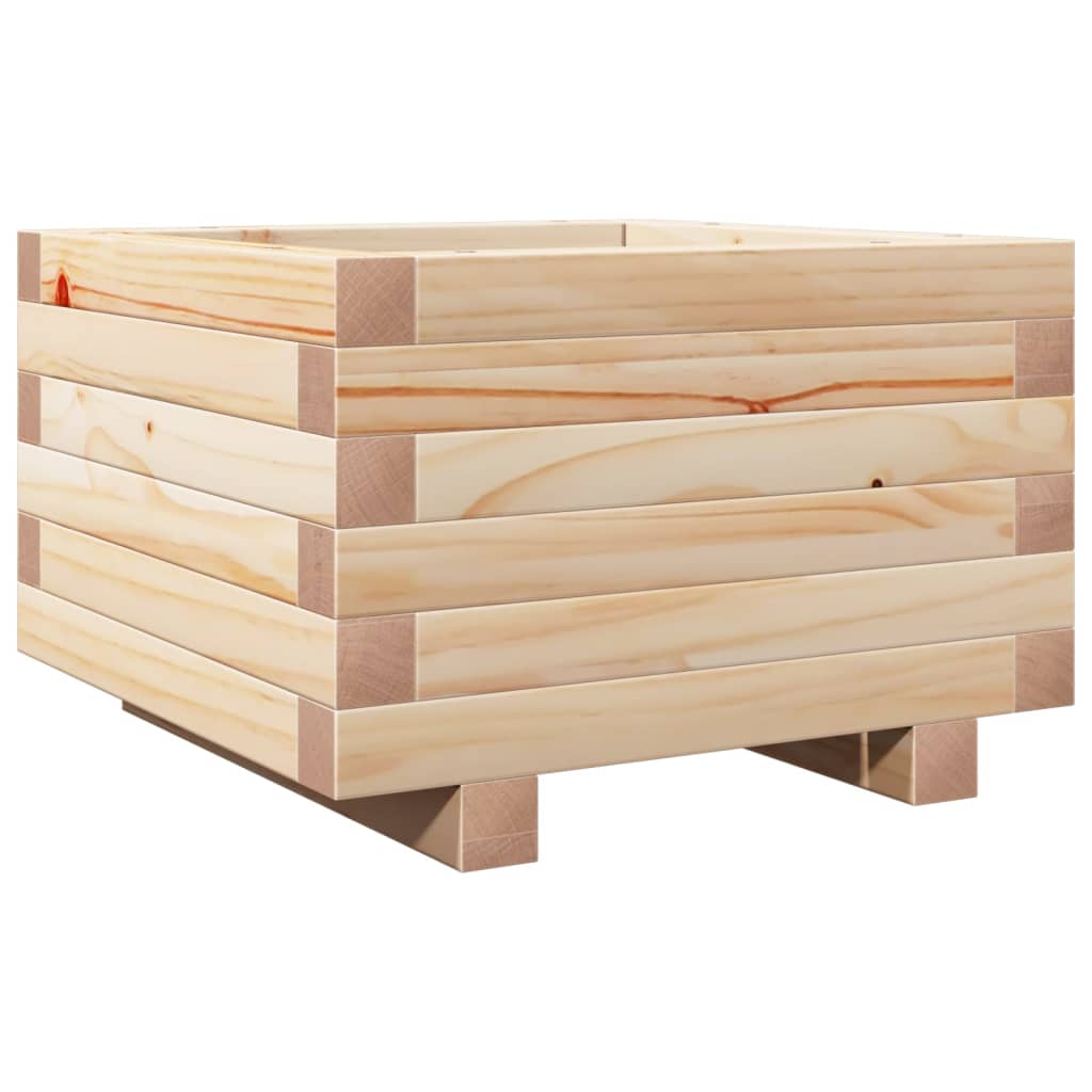 Garden Planter 40x40x26.5 cm Solid Wood Pine