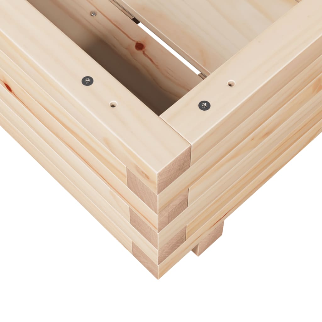 Garden Planter 40x40x26.5 cm Solid Wood Pine